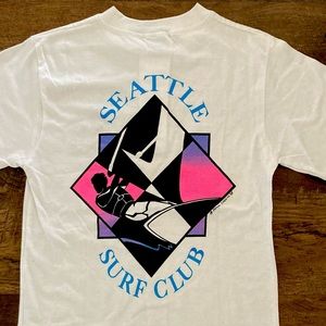 Vintage 80’s Windsurfer Seattle Surf Club Tee Shirt Mens S